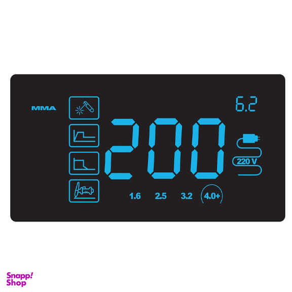 اینورتر جوشکاری 200 آمپر صبا الکتریک (Saba Electric) مدل POWER REC-2002 A4 Plus