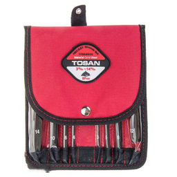 آچار آلن شش گوش کوتاه توسن (Tosan) مدل T726-B314 مجموعه 8 عددی