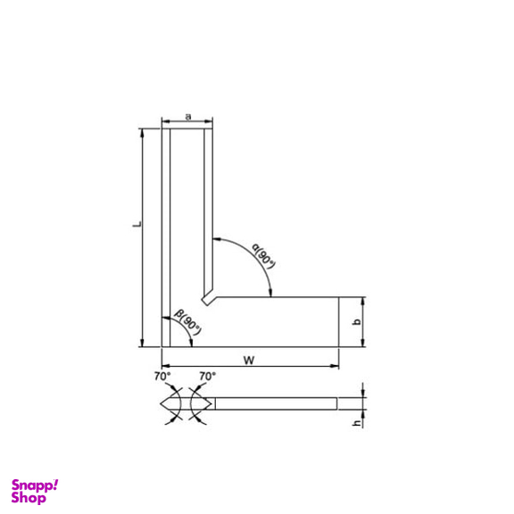 گونیا مویی آکاد (Accud) مدل 00-004-832 سایز 100x70 میلی متر