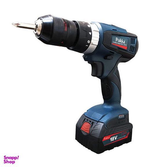 دریل شارژی چکشی پوکا (Pukka) مدل CID181 باتری لیتیوم 18 ولت