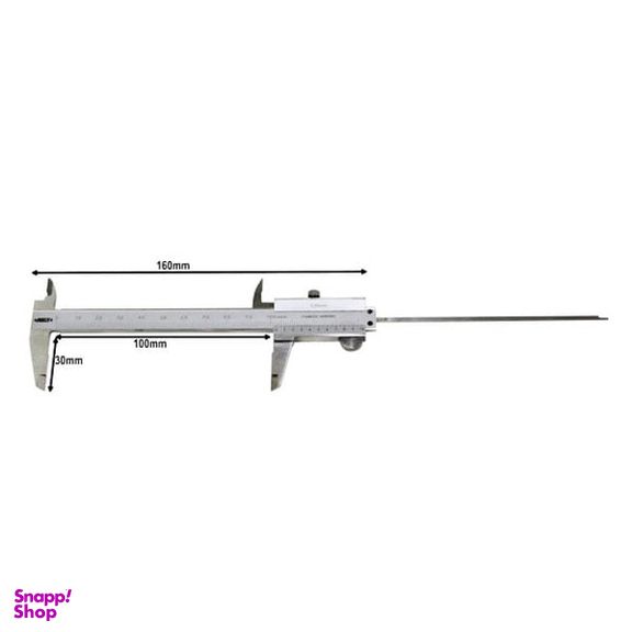 کولیس ساده مینی اینسایز (Insize) مدل 1003-1203 سایز 10 سانتی متر