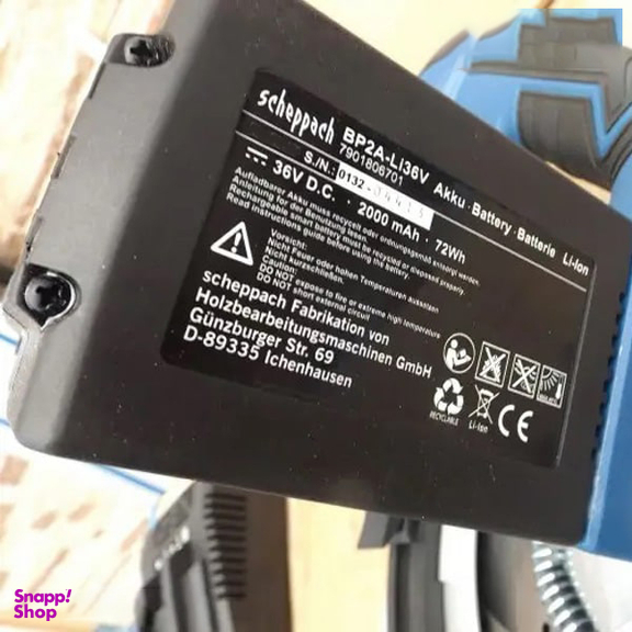 باتری لیتیوم یونی 36 ولت شپخ (Scheppach) مدل BP2A-Li36V