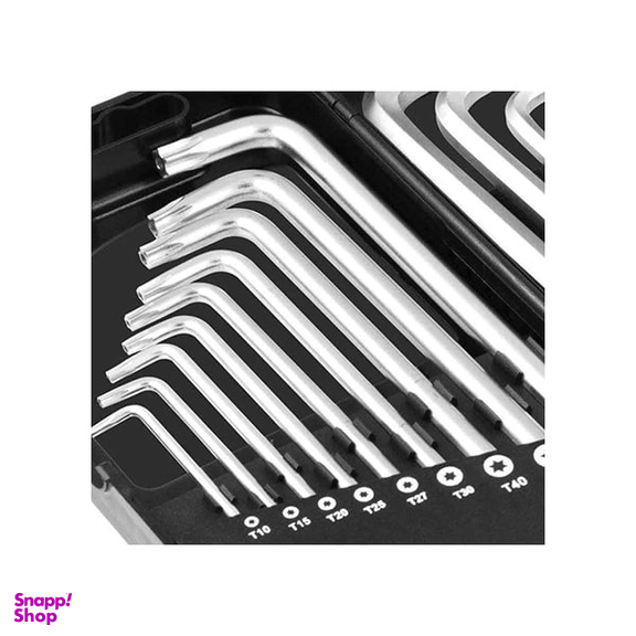 آچار آلن بلند کنزاکس (Kenzax) مدل KLK-218 مجموعه 18 عددی