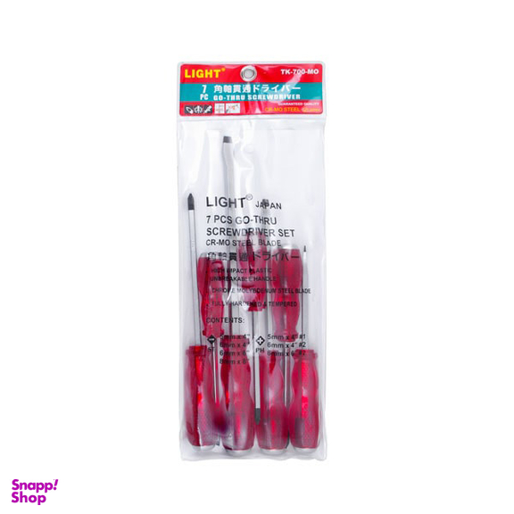 پیچ گوشتی ضربه خور لایت (Light) مدل TK-700-MO مجموعه 7 عددی