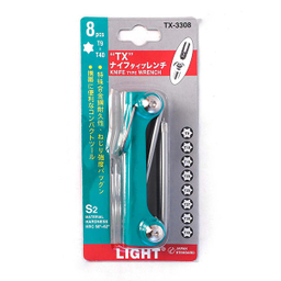 آچار آلن ستاره ای چاقویی لایت (Light) مدل TX-3308 مجموعه 8 عددی