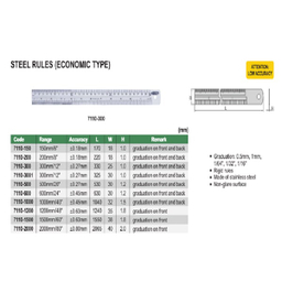 خط کش فلزی اینسایز (Insize) مدل 7110