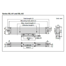 خط کش دیجیتال اینسایز (Insize) مدل ISL-A1-1000 سایز 100 سانتی متر