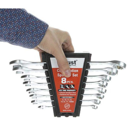 آچار یک سر رینگ یک سر تخت تراست (Trust) مدل C-8PCS-SET-P مجموعه 8 عددی