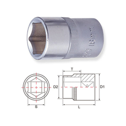 بکس تکی 3.8 اینچ کوتاه 6 گوش جانزوی (Jonnesway) مدل S04H3