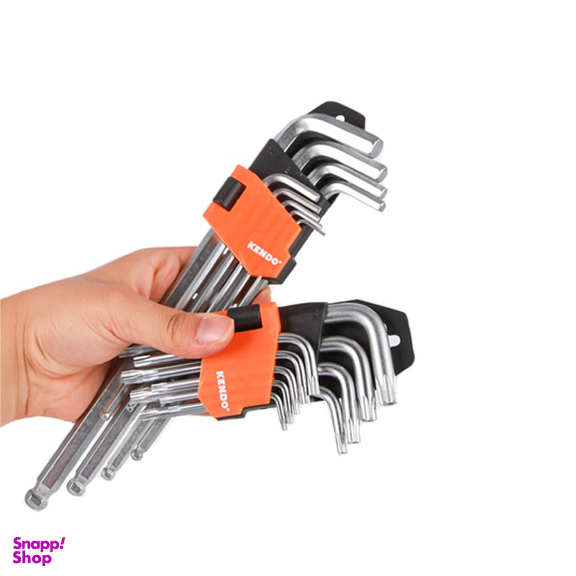 آچار آلن کارتی کندو (Kendo) مدل 20740 مجموعه 18 عددی