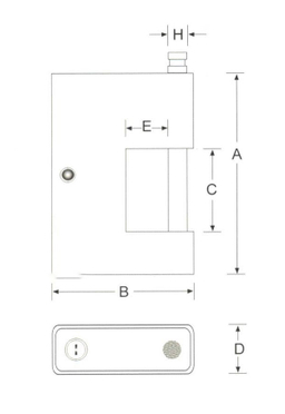 قفل کتابی چدنی پارس (Pars) مدل 750I