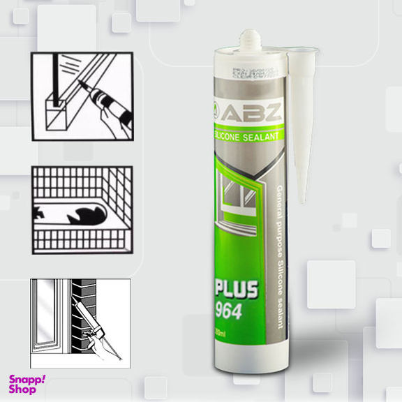 درزگیر سیلیکونی شفاف خنثی ای بی زد (Abz) مدل P964