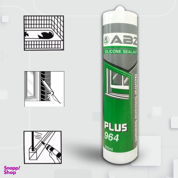 درزگیر سیلیکونی مشکی خنثی ای بی زد (Abz) مدل P964