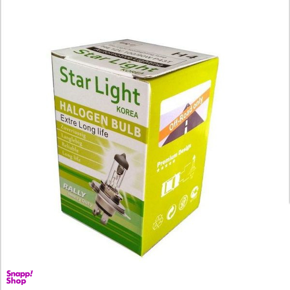 لامپ خودرو استارلایت مدل H4 12v/100.90w