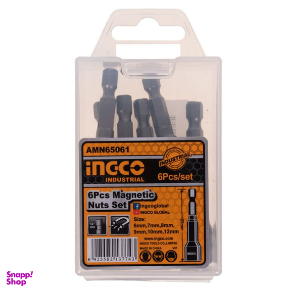 آچار بکس اینکو (Ingco) مدل A-M-N-65061 مجموعه 6 عددی