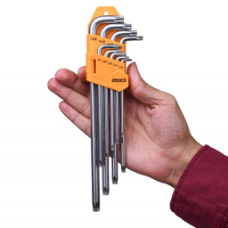 آچار آلن ستاره ای اینکو (Ingco) مدل H-H-K-13092 مجموعه 9 عددی