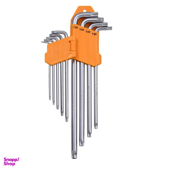 آچار آلن ستاره ای اینکو (Ingco) مدل H-H-K-13092 مجموعه 9 عددی