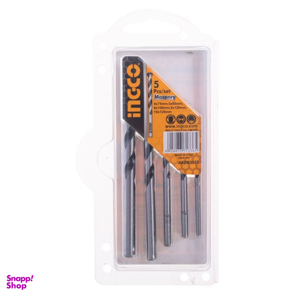 مته الماسه اینکو (Ingco) مدل AKDB3055 مجموعه 5 عددی