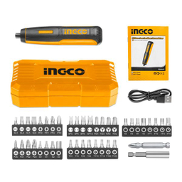 پیچ گوشتی شارژی اینکو (Ingco) مدل CSDLI0403-4V مجموعه 45 عددی