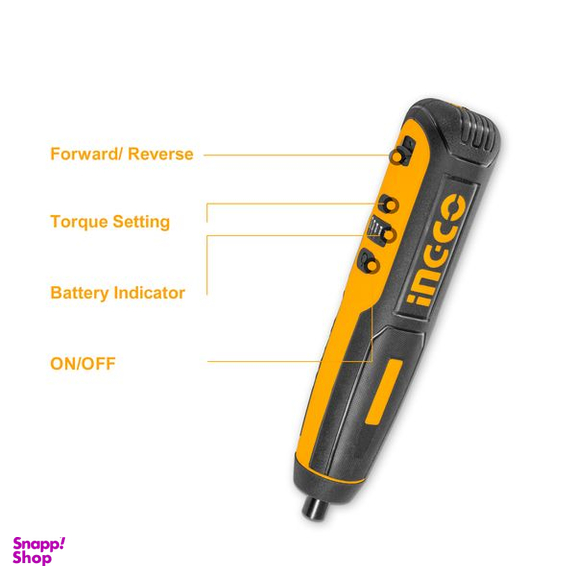 پیچ گوشتی شارژی اینکو (Ingco) مدل CSDLI0403-4V مجموعه 45 عددی