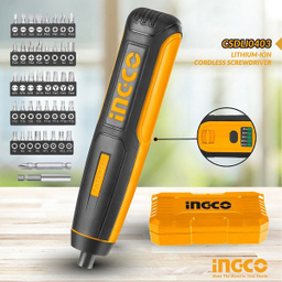 پیچ گوشتی شارژی اینکو (Ingco) مدل CSDLI0403-4V مجموعه 45 عددی