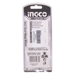 انبر دم باریک اینکو (Ingco) مدل HM-BNP-08115 سایز 4.5 اینچ