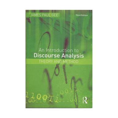 An Introduction to Discourse Analysis Theory and Method 3rd Edition