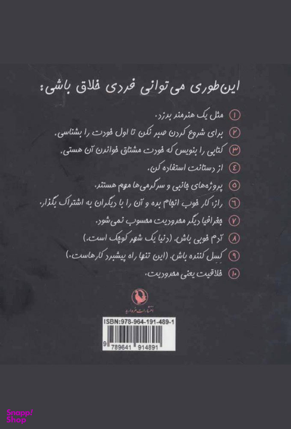 کتاب مثل یک هنرمند بدزد اثر آستین کلیون انتشارات مروارید