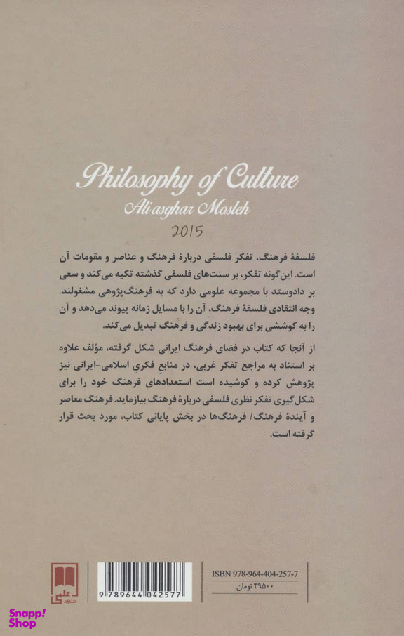 فلسفه فرهنگ