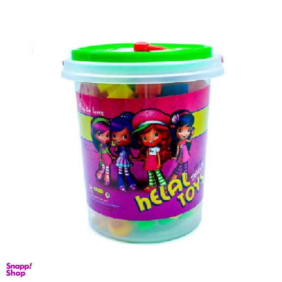 اسباب بازی بلوک ساختنی سطلی هلال تویز (Helal Toys) مدل 2060
