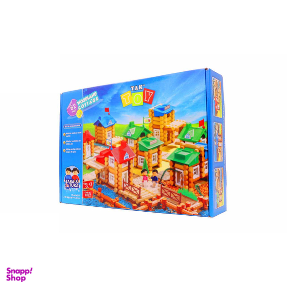 بازی ساختنی تک توی (Tak Toy) مدل خانه جنگلی بسته 62 تکه