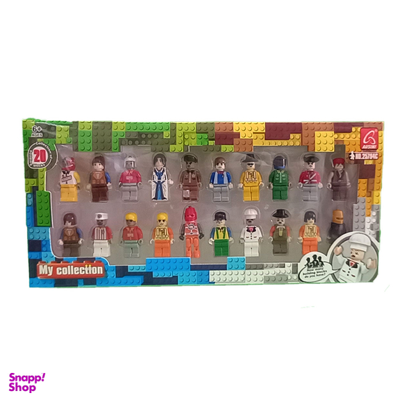اکشن فیگور لگو (Lego) مدل آدمک مجموعه 20 عددی