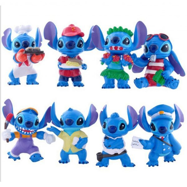 فیگور دیزنی (Disney) طرح Lilo - Stitch مجموعه 8 عددی