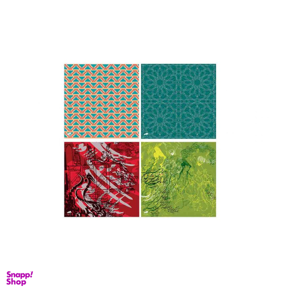 کاردستی کاغذ اوریگامی 15*15 تک رو نقوش ایرانی اوریمان (Oriman)