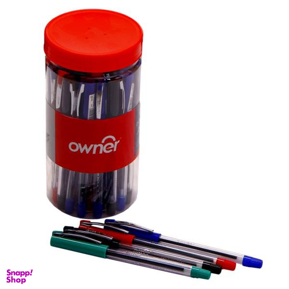 خودکار اونر (owner) بسته 36 عددی نوک 0.7 آبی