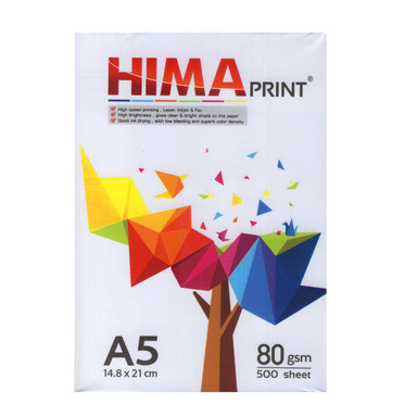 کاغذ 500 عددی سایز A5 مدل HIMA سفید