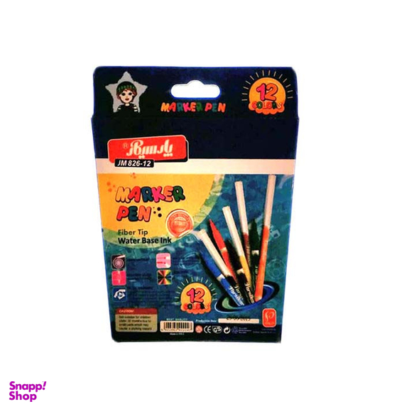 ماژیک 12 رنگ پارسی کار (ParsiKar)