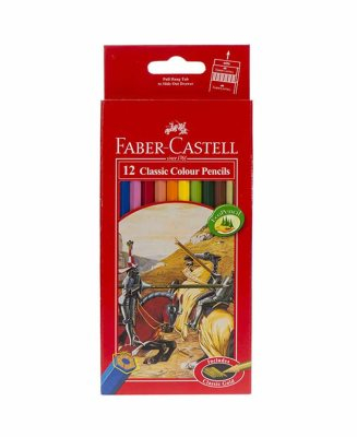 مداد رنگی 12 رنگ فابر کستل (Faber Castell) مدل جعبه مقوایی