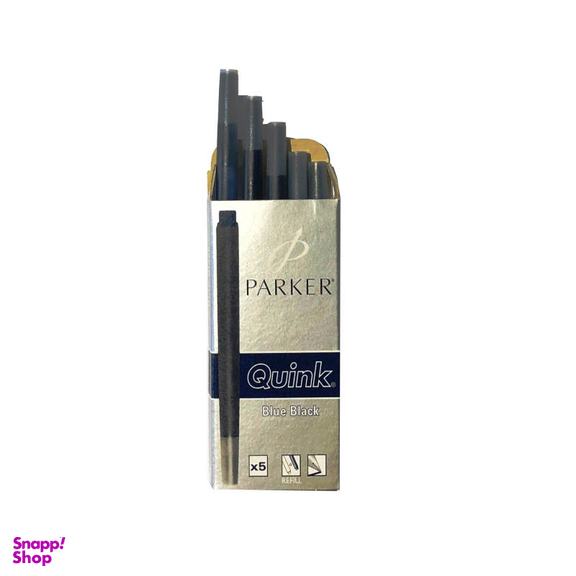 جوهر خودنویس پارکر (Parker) مدل Quink بسته 5 عددی رنگ مشکی