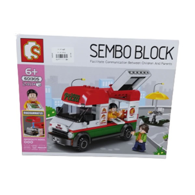 لگو ماشین پیتزافروشی سیمبوبلاک (SEMBO BLOCK)