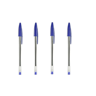 خودکار بیک (Bic) سری 1.0 مدل کریستال بسته 4 عددی آبی