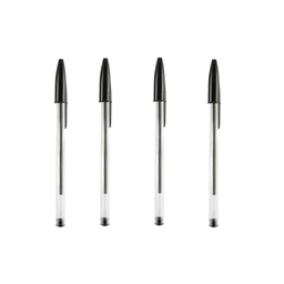 خودکار بیک (Bic) سری 1.0 مدل کریستال بسته 4 عددی مشکی