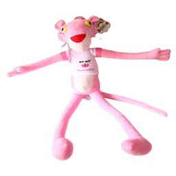 عروسک پلنگ صورتی رنگ صورتی