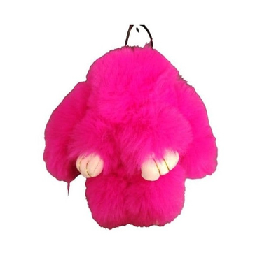 عروسک خرگوش آویز مدل لاکچری 2 سایز 15 سانتی متر رنگ صورتی