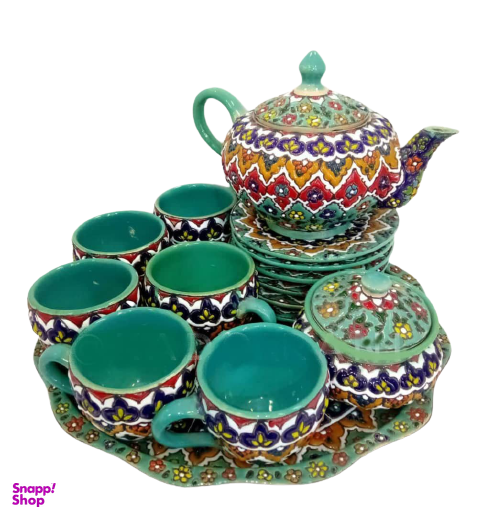 ست چایخوری مینا کاری کادوی ایرانی (Kadoirani)