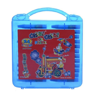 پاستل روغنی چیکی چیکی (Chiki Chiki) مدل 24 رنگ جعبه آبی