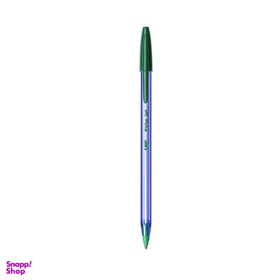 خودکار و روان نویس بیک (Bic) مدل Soft رنگ سبز