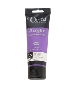 رنگ اکرلیک وستا (Vesta) شماره 57 رنگ بنفش متالیک حجم 75 میلی لیتر