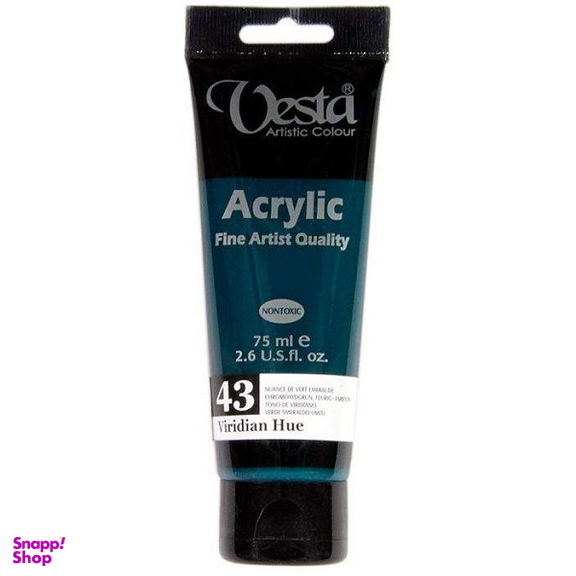 رنگ اکریلیک وستا (Vesta) شماره 43 رنگ سبز ویریدین