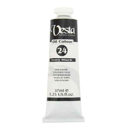 رنگ روغن وستا (Vesta) مدل Ivory Black 24